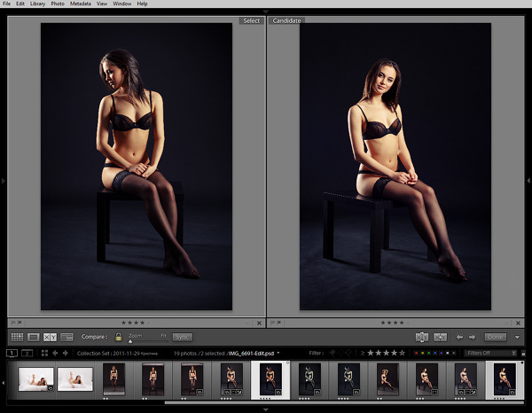 модуль Library Lightroom 4